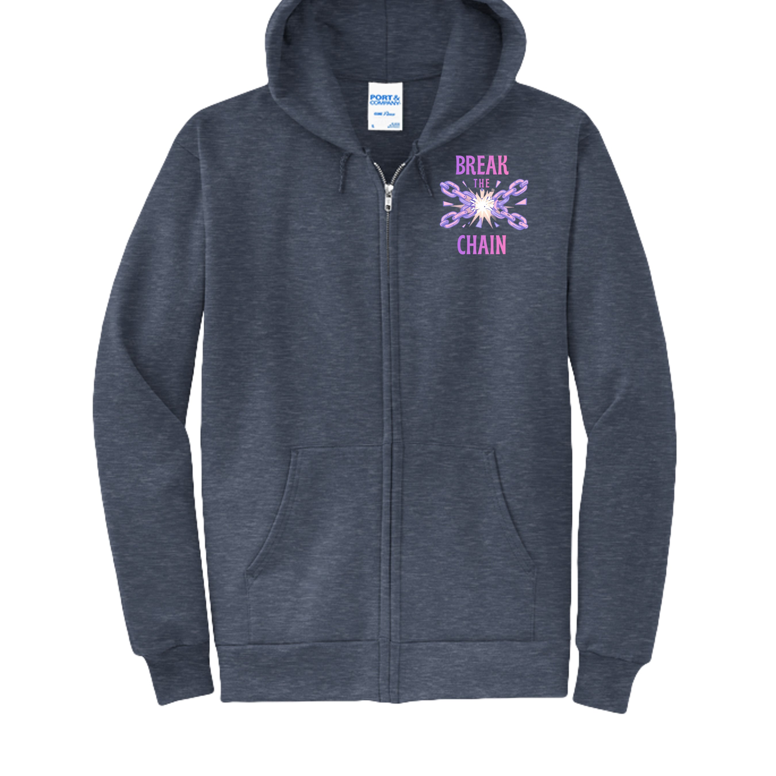 Heather Navy - PC78ZH - FRONT