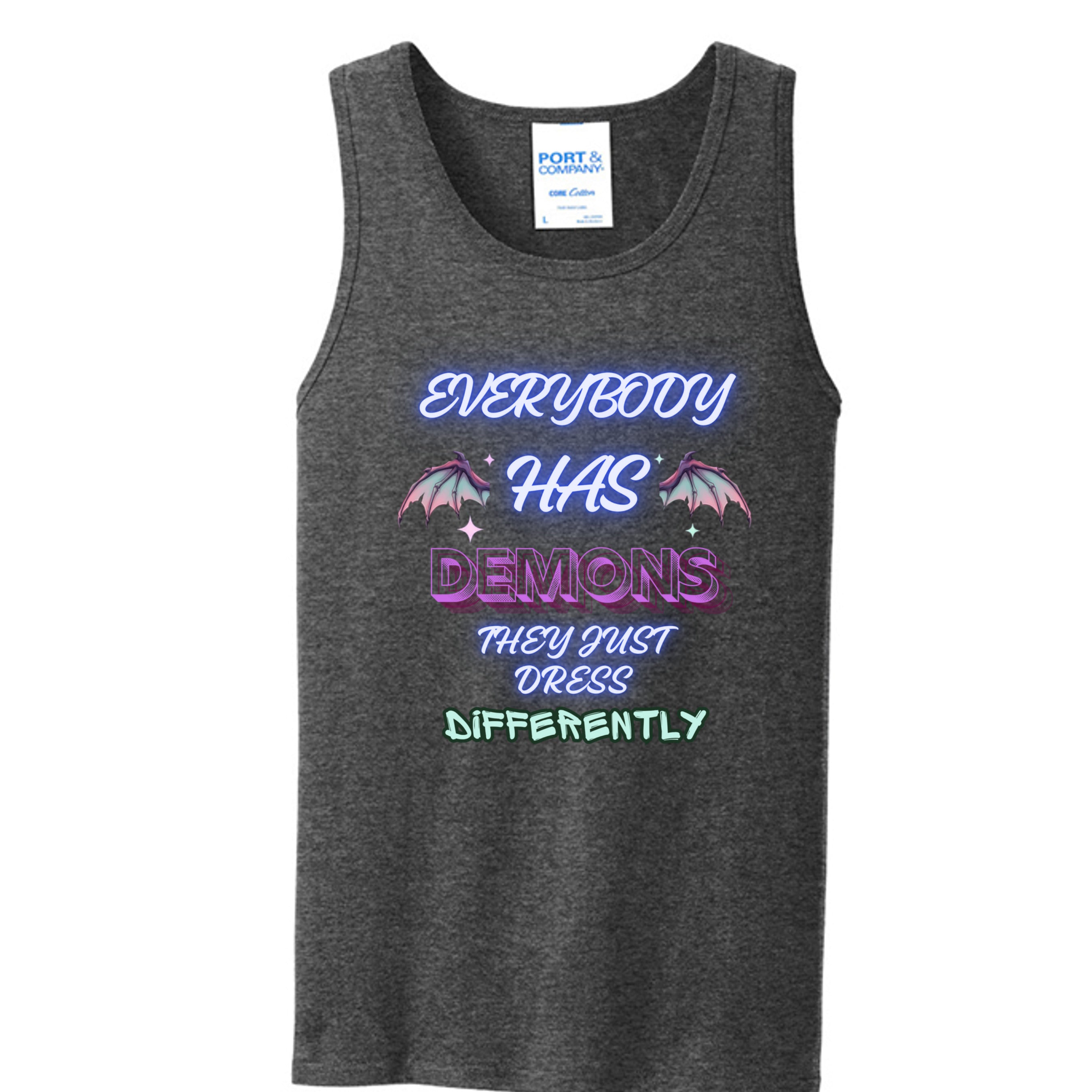 Dark Heather Grey - PC54TT - FRONT